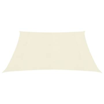 Sunshade Sail 160 g/m² Cream 2.5x2.5 m - Ideal Outdoor Shelter