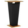 Bar Table Black 60x60x110 cm Poly Rattan and Solid Acacia Wood Colour black Size 60 x 60 x 110 cm Quantity in Package 1 