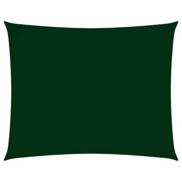 Sunshade Sail 4x5m Dark Green - UV & Water Resistant