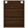 Stylish Highboard in Brown Oak - 69.5x34x180 cm