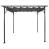 Pergola with Retractable Roof Anthracite 3x3m - Hipomarket