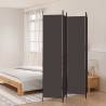 4-Panel Room Divider Brown 200x220 cm Fabric Colour brown Size 200 x 220 cm Number of 1 Number_of_Panels 4 