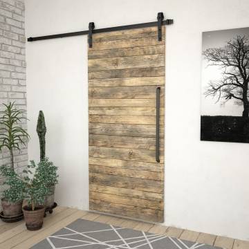 Sliding Door SKIEN Hardware Kit - 200 cm Steel Black