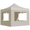 Professional Folding Party Tent with Walls Aluminium 3x3 m Cream Colour cream Size 3 x 3 m Quantity in Package 1 