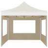 Professional 3x3m Folding Party Tent - Cream with Walls