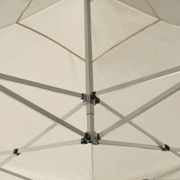 Professional 3x3m Folding Party Tent - Cream with Walls