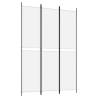 3-Panel Room Divider White 150x220 cm Fabric - Hipo Market