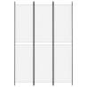 3-Panel Room Divider White 150x220 cm Fabric - Hipo Market