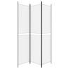 3-Panel Room Divider White 150x220 cm Fabric - Hipo Market