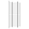 3-Panel Room Divider White 150x220 cm Fabric - Hipo Market