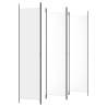 5-Panel Room Divider White 250x220 cm Fabric - Hipomarket