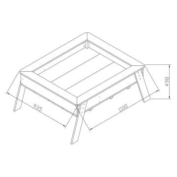 AXI Seedling Growing Table Linda Brown - Multifunctional Garden Access