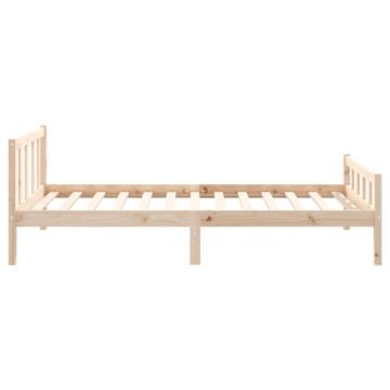 Solid Wood Bed Frame 100x200 cm - Classic & Sturdy Design