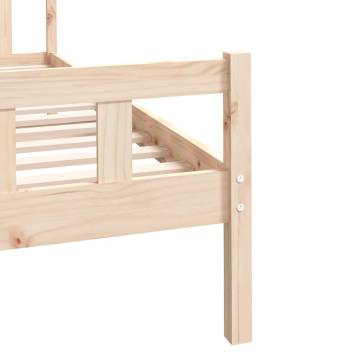 Solid Wood Bed Frame 100x200 cm - Classic & Sturdy Design