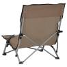 Folding Beach Chairs 2 pcs - Comfortable Taupe Fabric