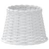 White Wicker Lamp Shade Ø25x17 cm - Charming & Functional