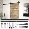 Sliding Door SKIEN Hardware Kit 200 cm Steel Black Colour black Size 200 cm Quantity in Package 1 