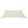 Sunshade Sail HDPE Rectangular 2x4 m Cream Colour cream Size 2 x 4 m Quantity in Package 1 