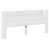 Headboard Cabinet with LED - Modern White Design | Hipo Market