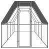 Outdoor Chicken Cage 2x8x2 m - Galvanised Steel Enclosure