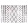 Rug Washable 160x230 cm Black and White Anti Slip Colour white and black Size 160 x 230 cm 