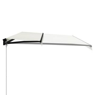 Manual Retractable Awning 600x300 cm Cream - Hipomarket