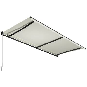 Manual Retractable Awning 600x300 cm Cream - Hipomarket