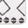 Washable Black and White Rug 160x230 cm - Anti Slip | Hipo Market