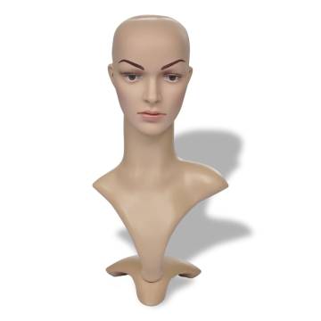 Mannequin Head for Women - Durable Eco-Friendly PE Material