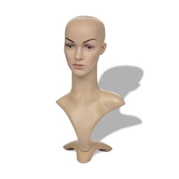 Mannequin Head for Women - Durable Eco-Friendly PE Material