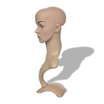 Mannequin Head for Women - Durable Eco-Friendly PE Material