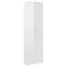 High Gloss White Hallway Wardrobe - 55x25x189 cm | HipoMarket