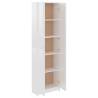 High Gloss White Hallway Wardrobe - 55x25x189 cm | HipoMarket