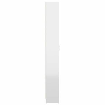 High Gloss White Hallway Wardrobe - 55x25x189 cm | HipoMarket