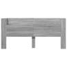 Headboard Cabinet with LED - Grey Sonoma | Hipomarket UK