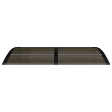 Door Canopy Black 150x75 cm | Durable Polycarbonate Shield