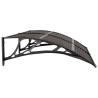 Door Canopy Black 150x75 cm | Durable Polycarbonate Shield