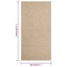 Rug 80x150 cm Jute Look - Stylish & Durable for Indoors/Outdoors