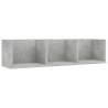 CD Wall Shelf Concrete Grey 75x18x18 cm - Stylish Storage Solution