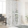 Room Divider 4 Panels White Solid Wood Paulownia Size 40 x 220 cm Number of 4 Number_of_Panels 