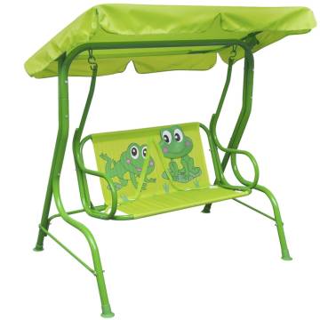 Kids Swing Seat Green - Safe & Fun Garden Play | HipoMarket