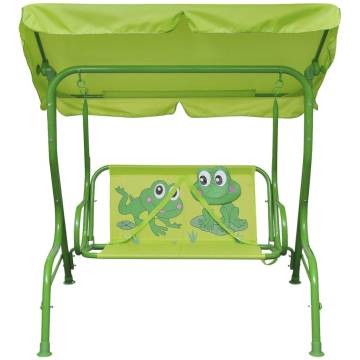 Kids Swing Seat Green - Safe & Fun Garden Play | HipoMarket