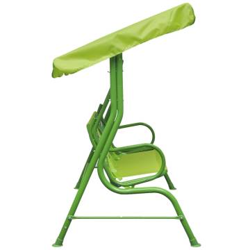 Kids Swing Seat Green - Safe & Fun Garden Play | HipoMarket