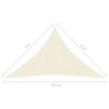 HDPE Sunshade Sail 4x4x5.8m Cream - UV & Mould Resistant