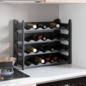 Stylish Wine Rack for 24 Bottles - Stackable & Durable