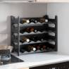 Wine Rack for 24 Bottles PP Stackable Quantity in Package 1 Number of 24 Number of Bottles 