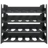 Stylish Wine Rack for 24 Bottles - Stackable & Durable