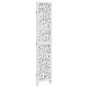 Elegant White 3-Panel Room Divider | Durable Paulownia