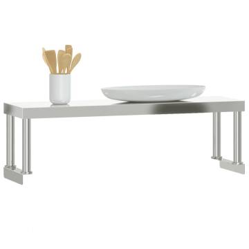 Stainless Steel Work Table Overshelf - 110x30x35 cm