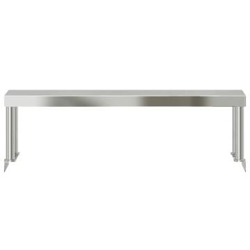 Stainless Steel Work Table Overshelf - 110x30x35 cm